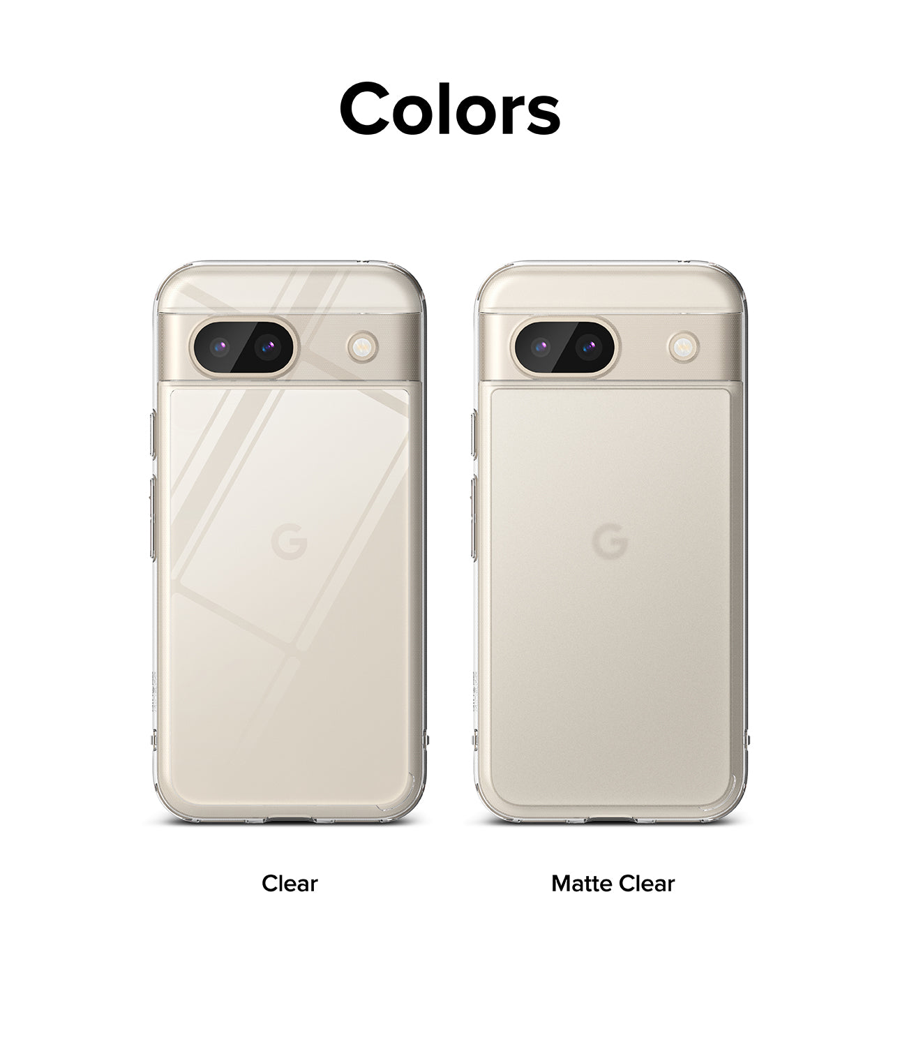 Google Pixel 8a Case | Fusion - Matte Clear - Colors