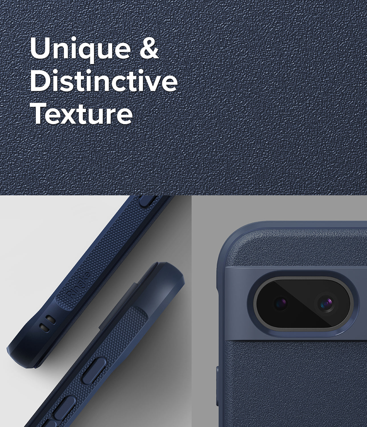 Google Pixel 8a Case | Onyx - Navy - Unique and Distinctive Texture.