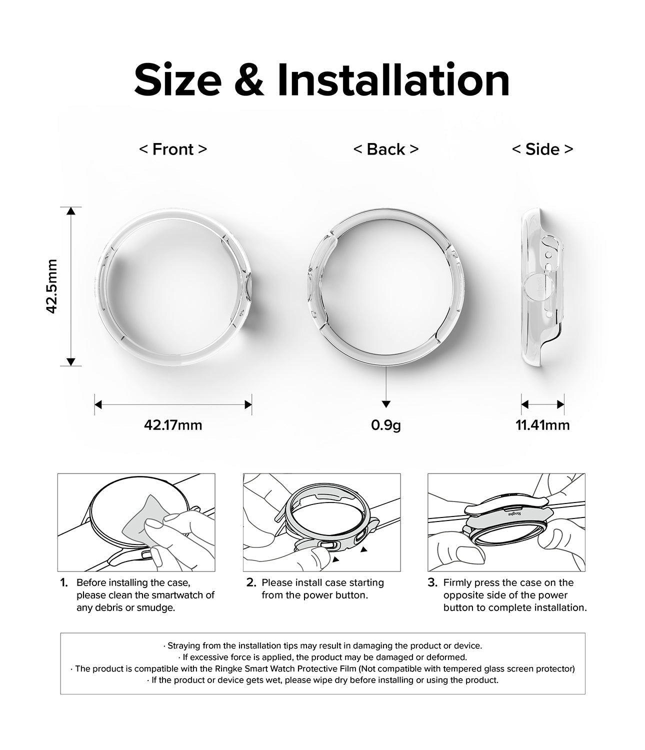 Ringke Pixel Watch Slim Case