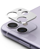 apple iphone 11 camera protector - ringke camera styling silver