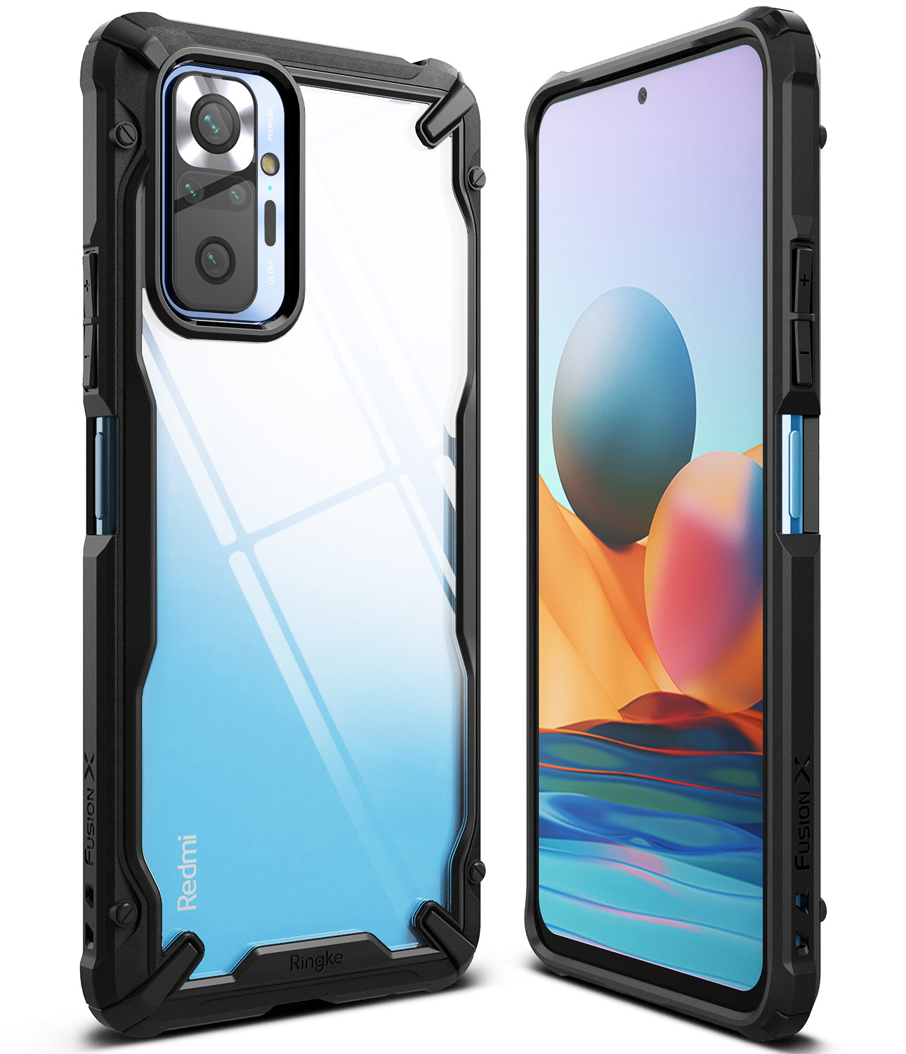 ringke fusion-x designed for xiaomi redmi note 10 pro, redmi note 10 pro max - black