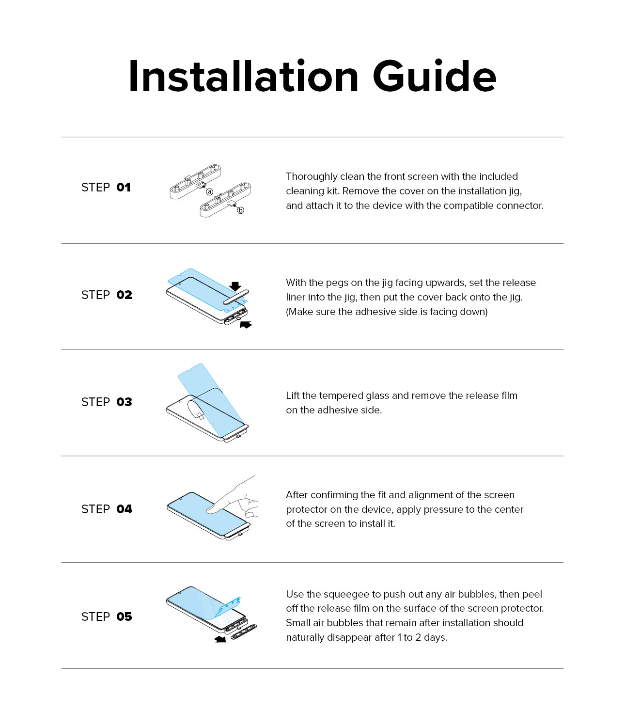 Full Cover Glass (2P) designed for the Xiaomi Redmi Note 12 Pro 5G / 12 Pro Plus 5G / Poco X5 Pro 5G - installation guide