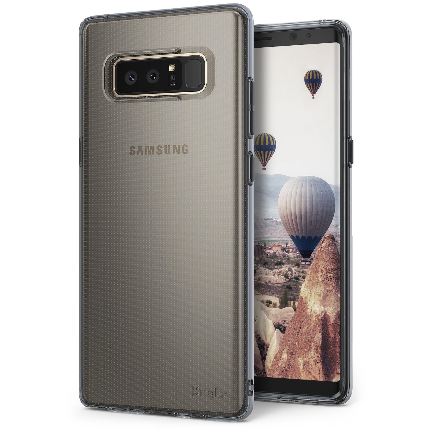 samsung galaxy note 8 ringke air case case smoke black