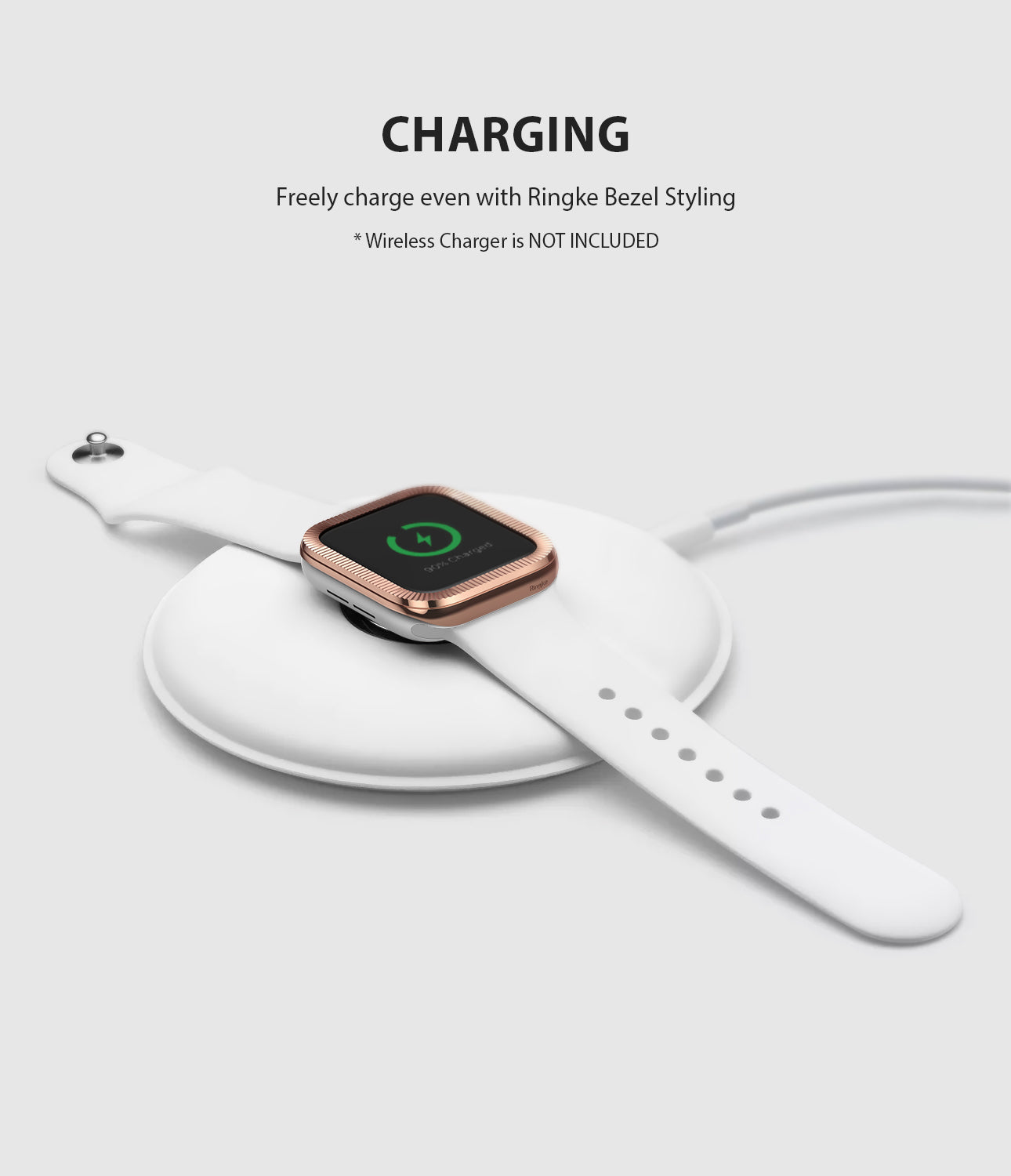 apple watch 3 2 1 42mm case ringke bezel styling stainless steel frame cover 42-43 wireless charging compatible