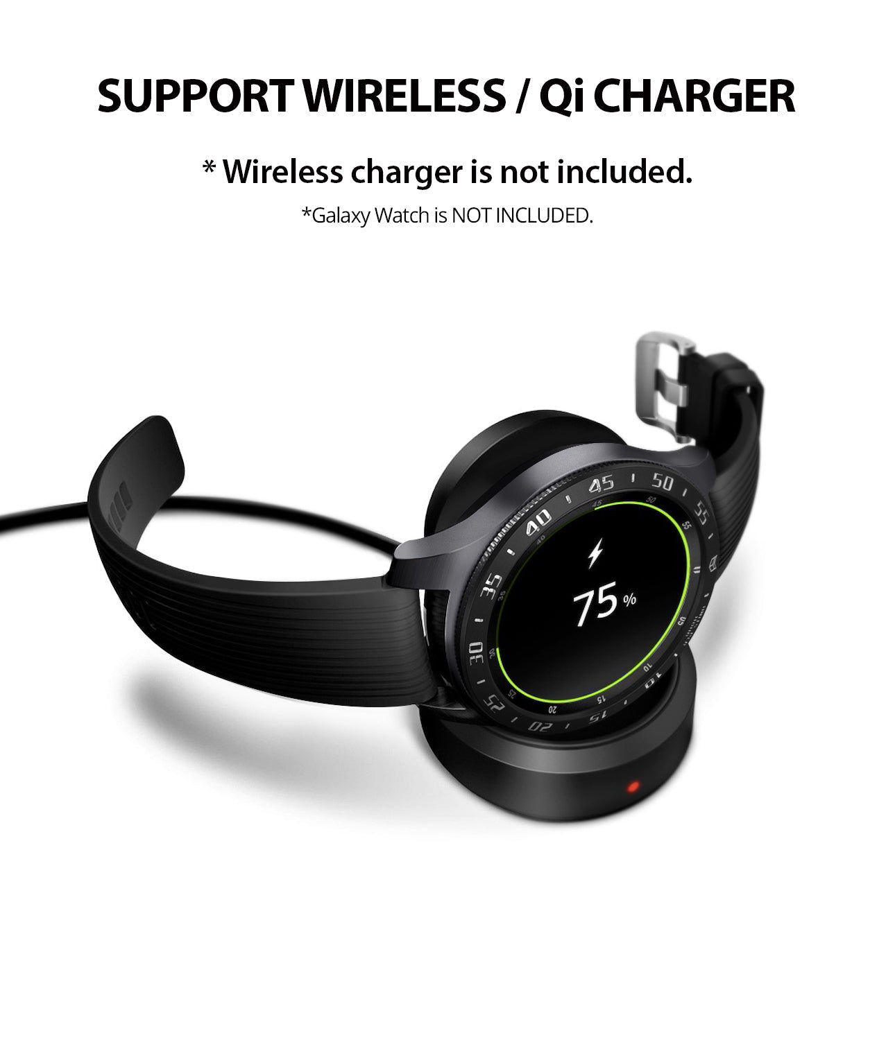 ringke bezel styling compatible with wireless, qi charging without removing the cover