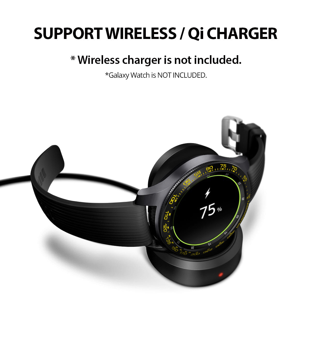 ringke bezel styling compatible with wireless, qi charging without removing the cover