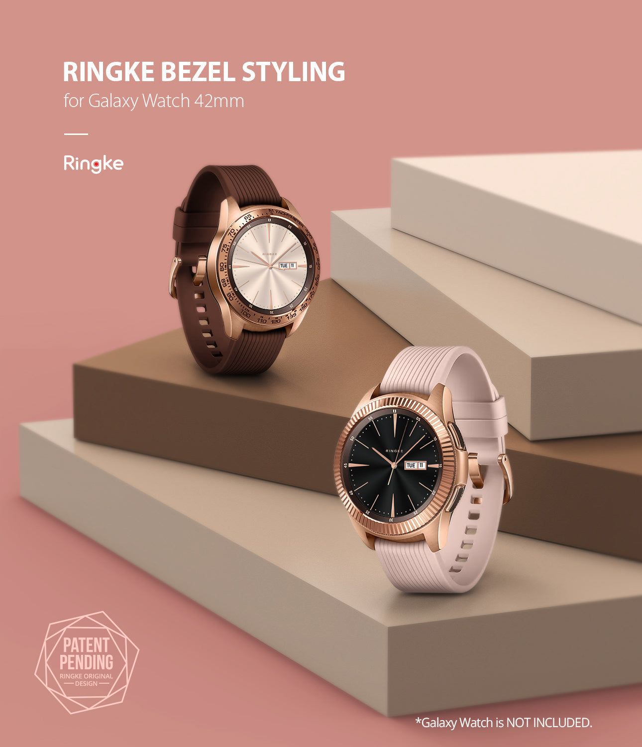 full frame scratch proof bezel cover for galaxy watch 42mm