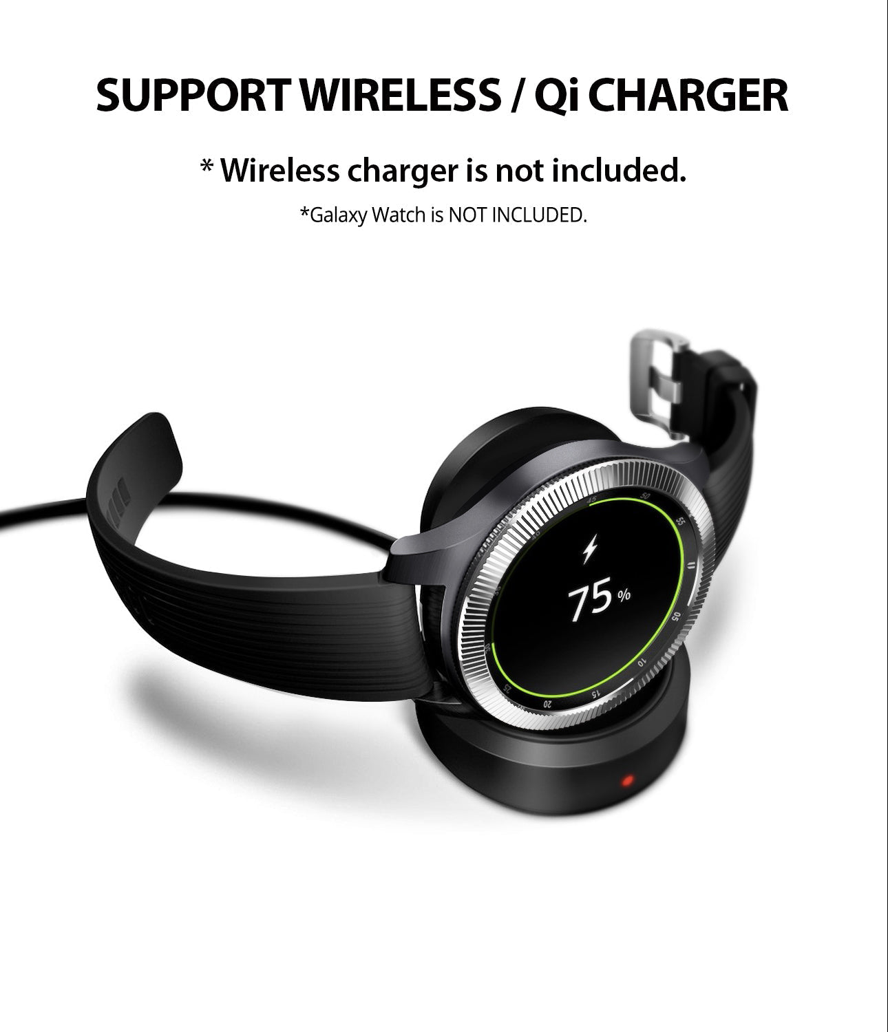 ringke bezel styling compatible with wireless, qi charging without removing the cover