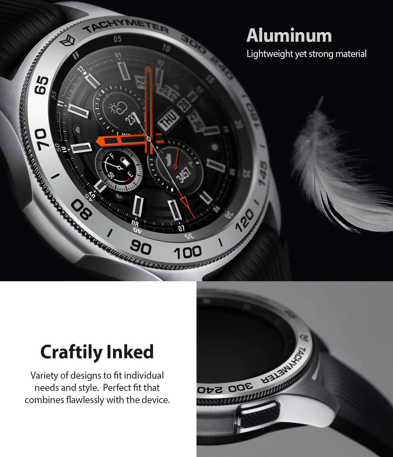 ringke bezel styling made with lightweight yet strong aluminium