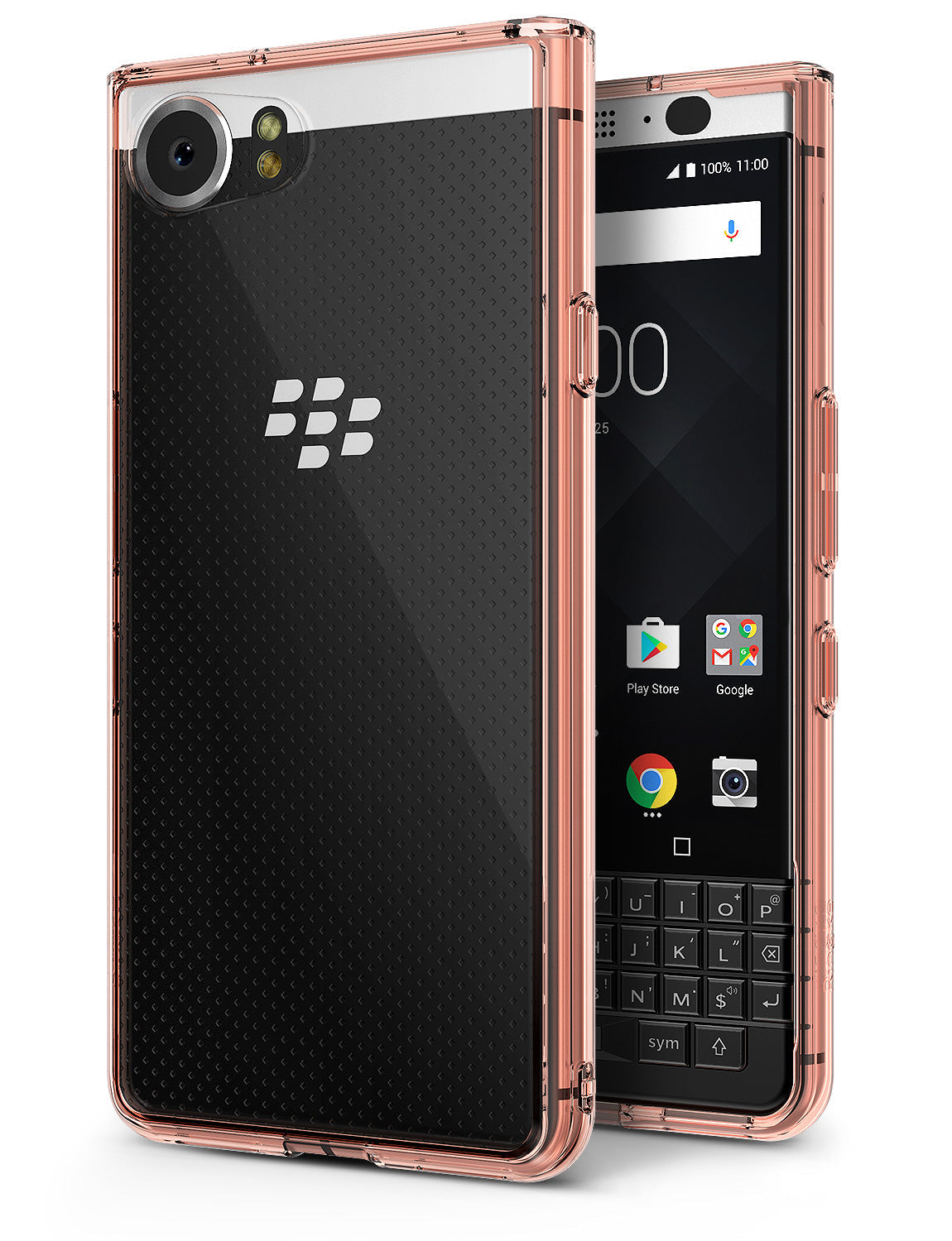 ringke fusion in rose gold designed for blackberry keyone