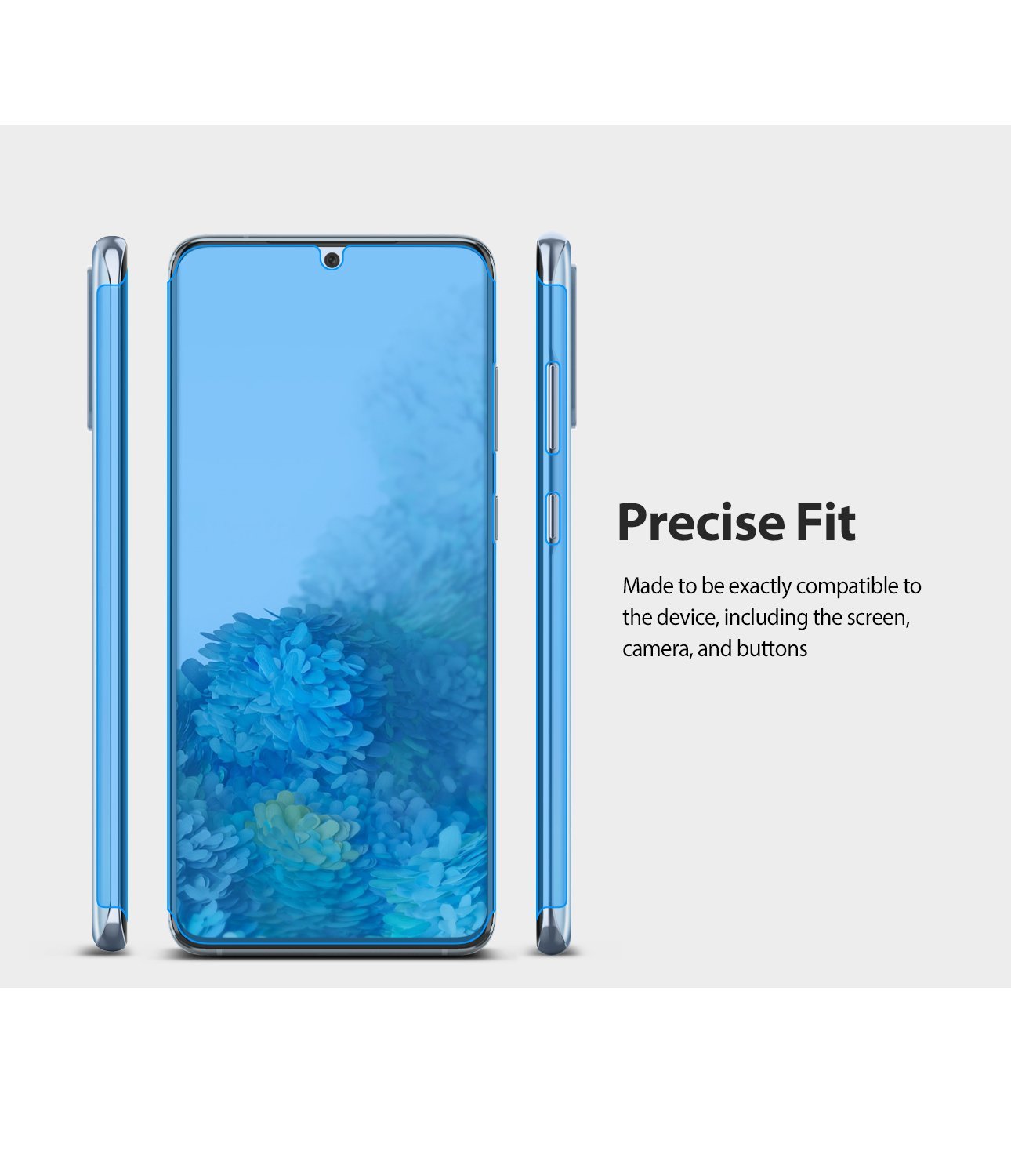 Galaxy S20 Screen Protector Dual Easy Film Wing, 2 pack, perfect fit