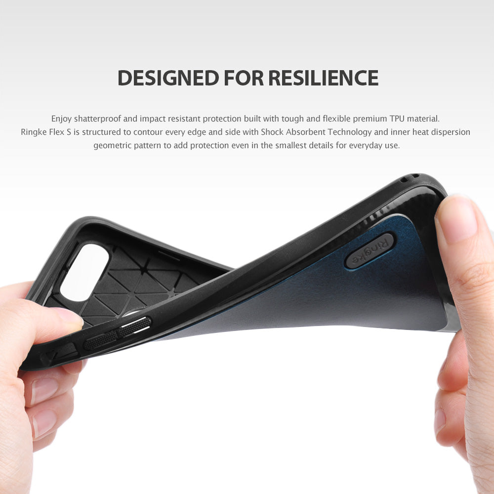 ringke flex s faux leather back case cover for iphone 7 plus 8 plus main flexible design