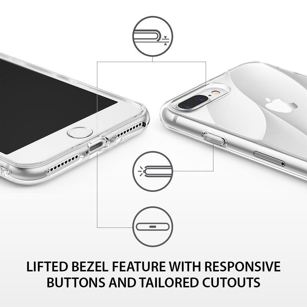 ringke flow streamedline design back case cover for iphone 7 plus 8 plus main detail image