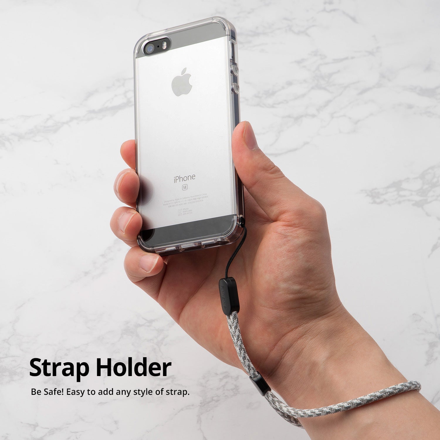 ringke fusion transparent clear back case cover for iphone se 5s 5 main strap holder