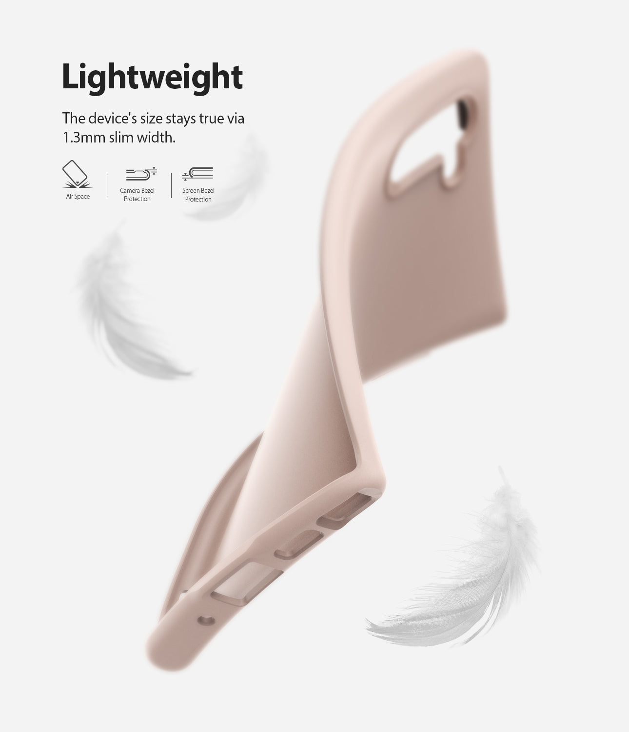 the device's size stays true via 1.3mm slim thickness