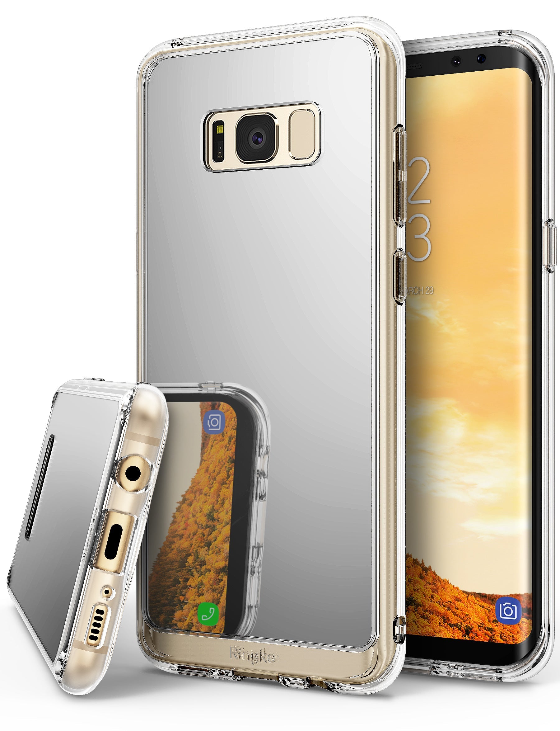 ringke mirror back cover case for galaxy s8 plus silver