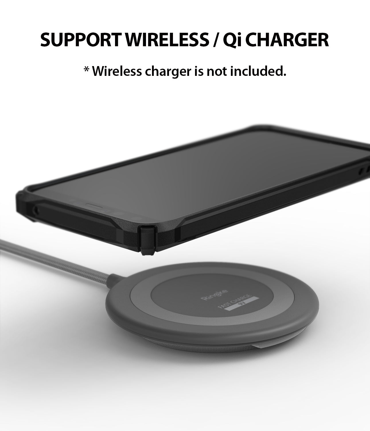 ringke fusion-x rugged heavy duty clear back case cover for google pixel 3 xl main wireless charging compatible