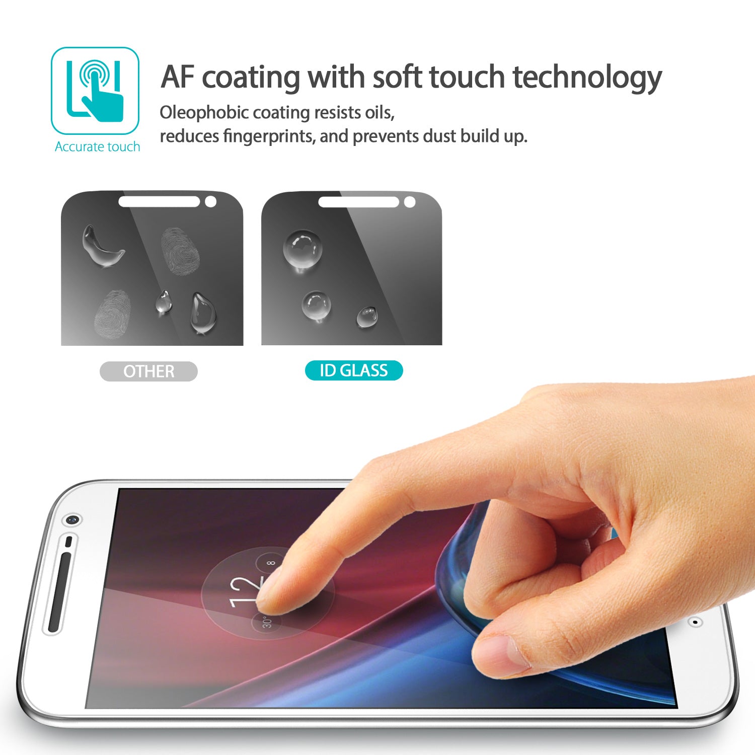 ringke invisible defender tempered glass screen protector for moto g4 plus