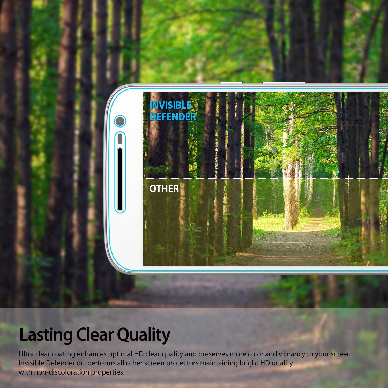 ringke invisible defender film screen protector for moto g4