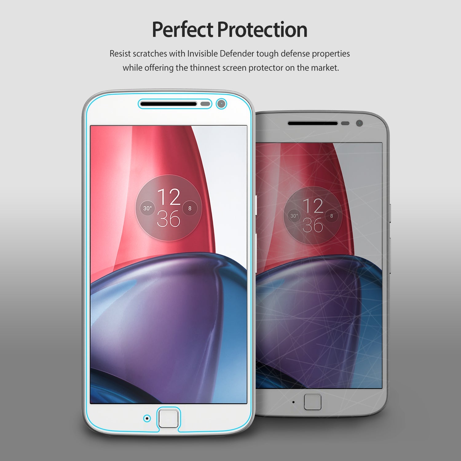 ringke invisible defender film screen protector for moto g4 plus