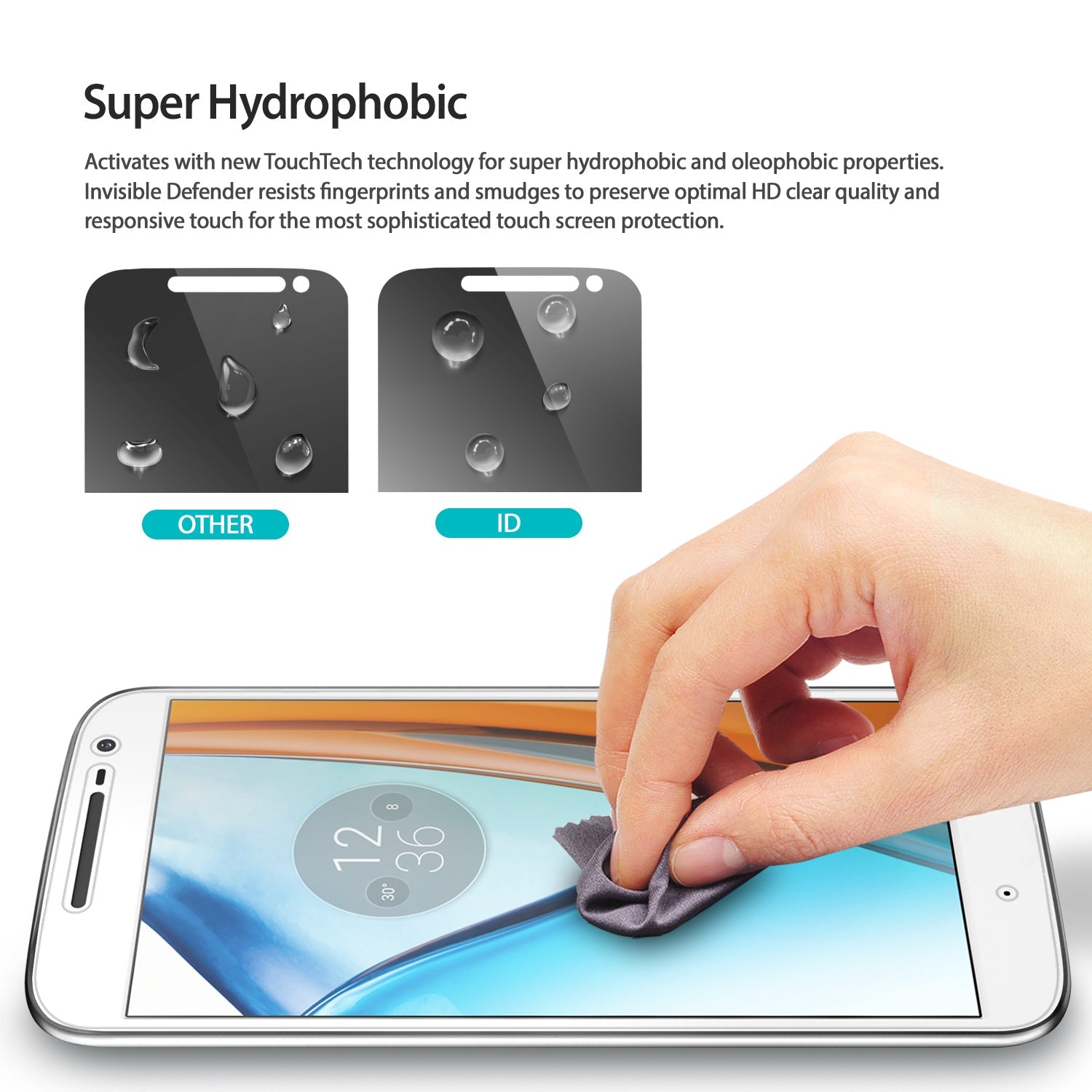 ringke invisible defender film screen protector for moto g4