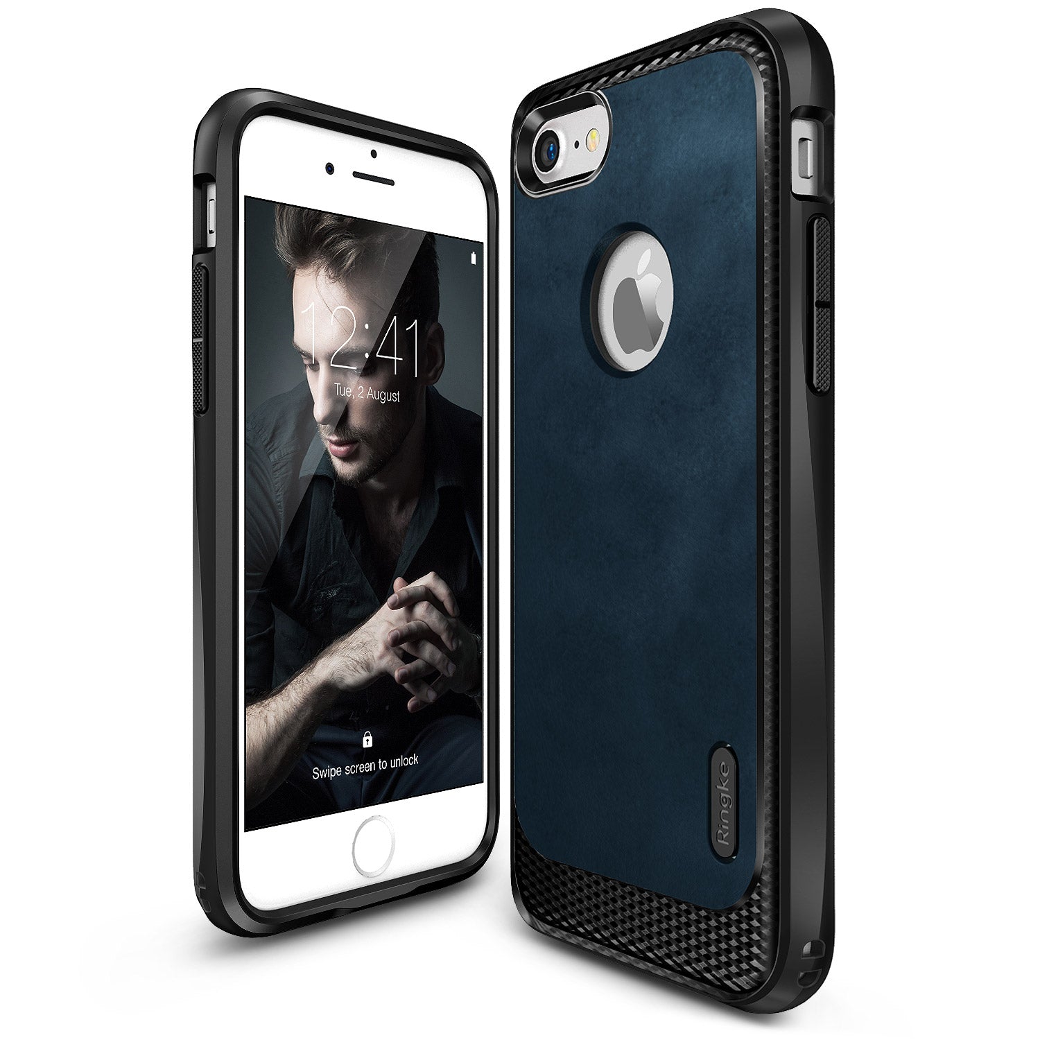 ringke flex s leather case for iphone 7 8 cover main deep blue