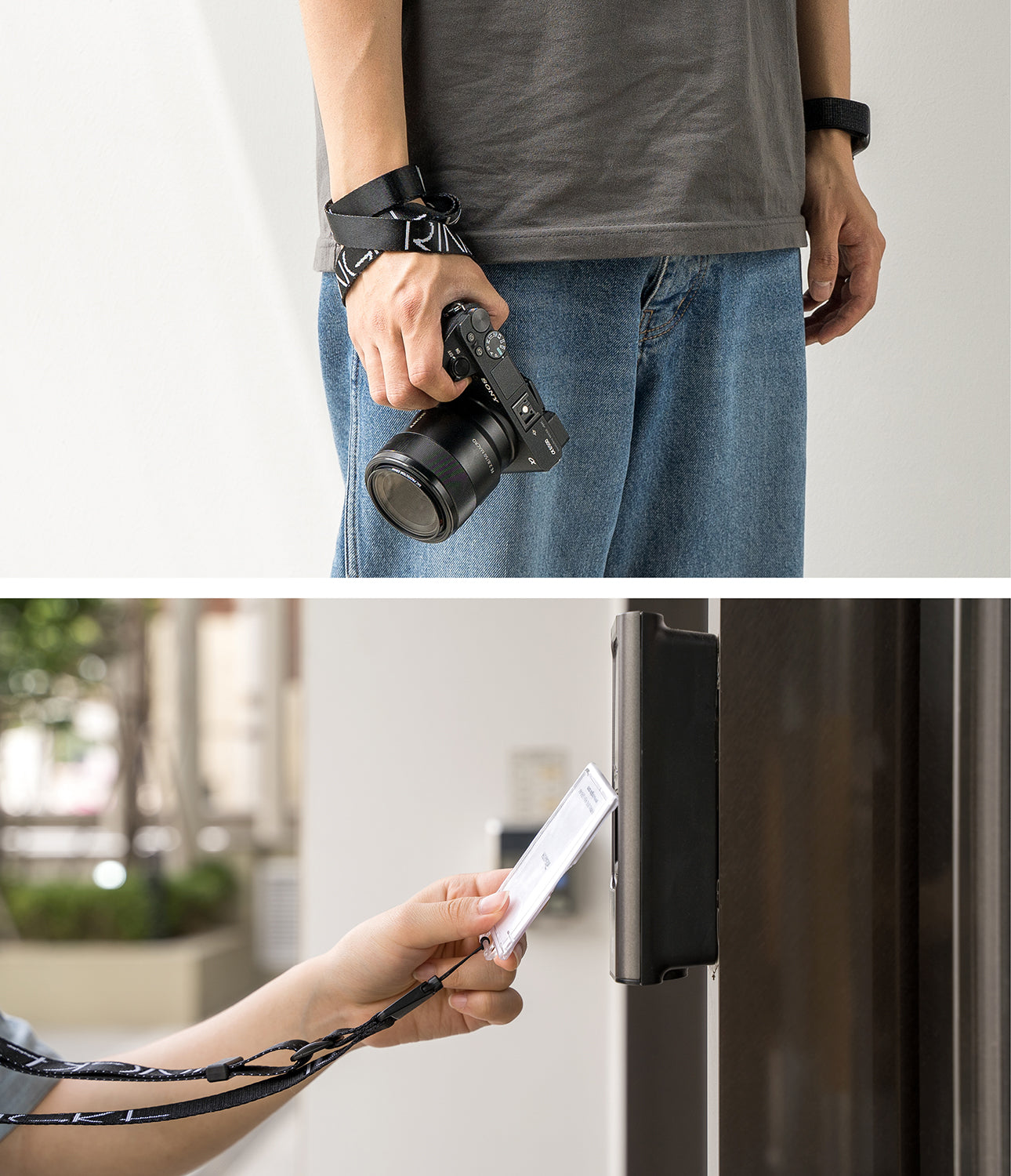 ringke design lanyard strap lettering black