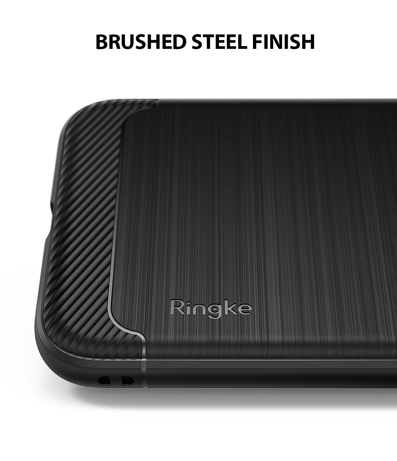 ringke onyx for iphone xs case cover brushed steel finish