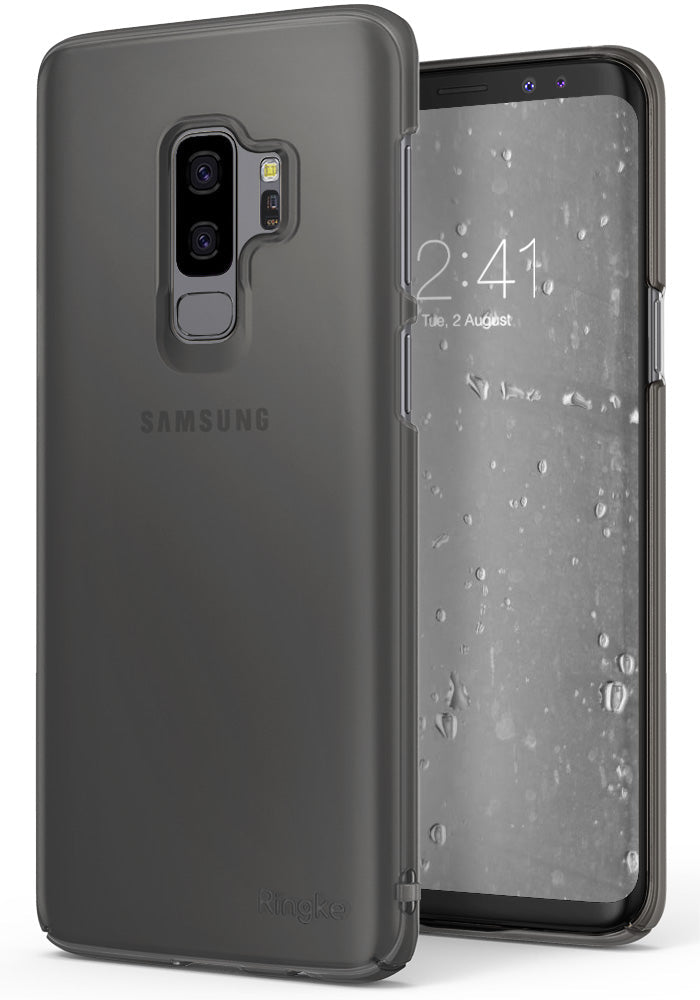 ringke slim lightweight thin hard pc back cover for galaxy s9 plus frost gray