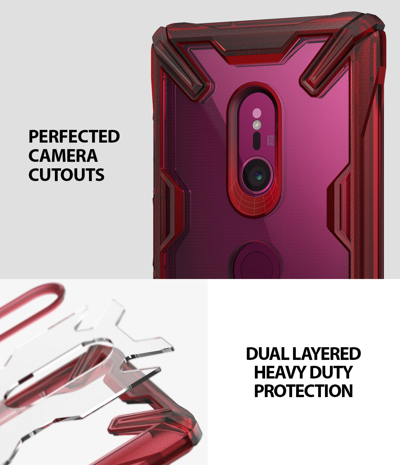 sony xperia xz3 fusion-x case