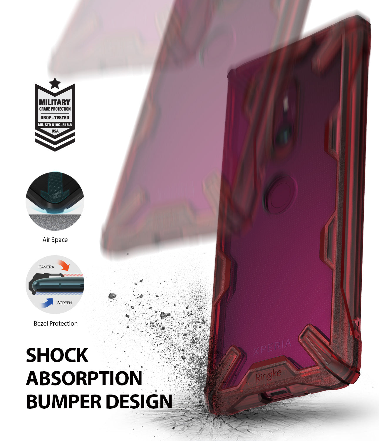 sony xperia xz3 fusion-x case