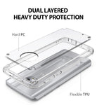 ringke fusion clear transparent hard pc back case cover for moto g6 main dual layered protection