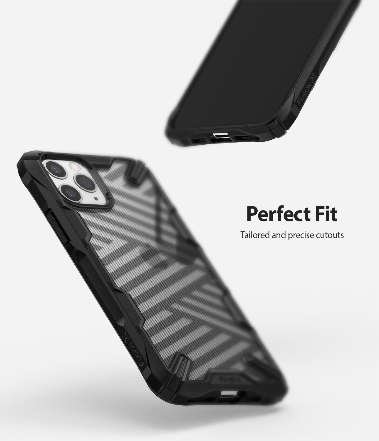 ringke fusion-x ddp case compatible with iphone 11 pro (2019) - Stripe Black
