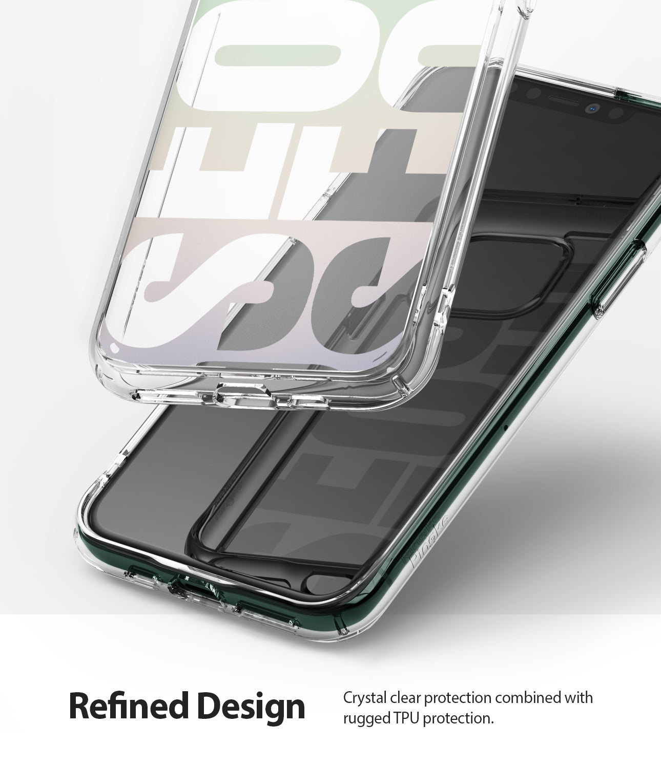 crystal clear protection combined with rugged tpu protection
