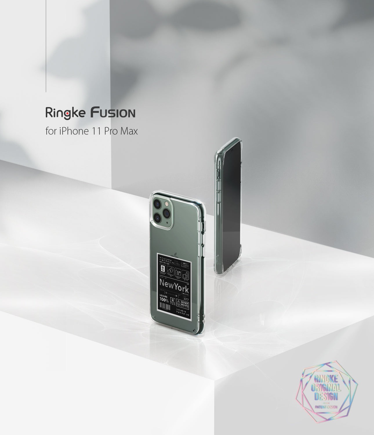 apple iphone 11 pro max case ringke fusion design cover - new york label