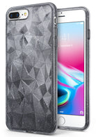 ringke air prism 3d pyramid design case cover for iphone 7 plus 8 plus main glitter gray