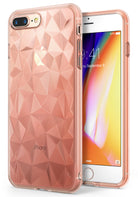 ringke air prism 3d pyramid design case cover for iphone 7 plus 8 plus main rose gold