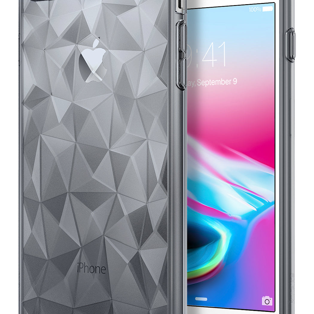 ringke air prism 3d pyramid design case cover for iphone 7 plus 8 plus main smoke black