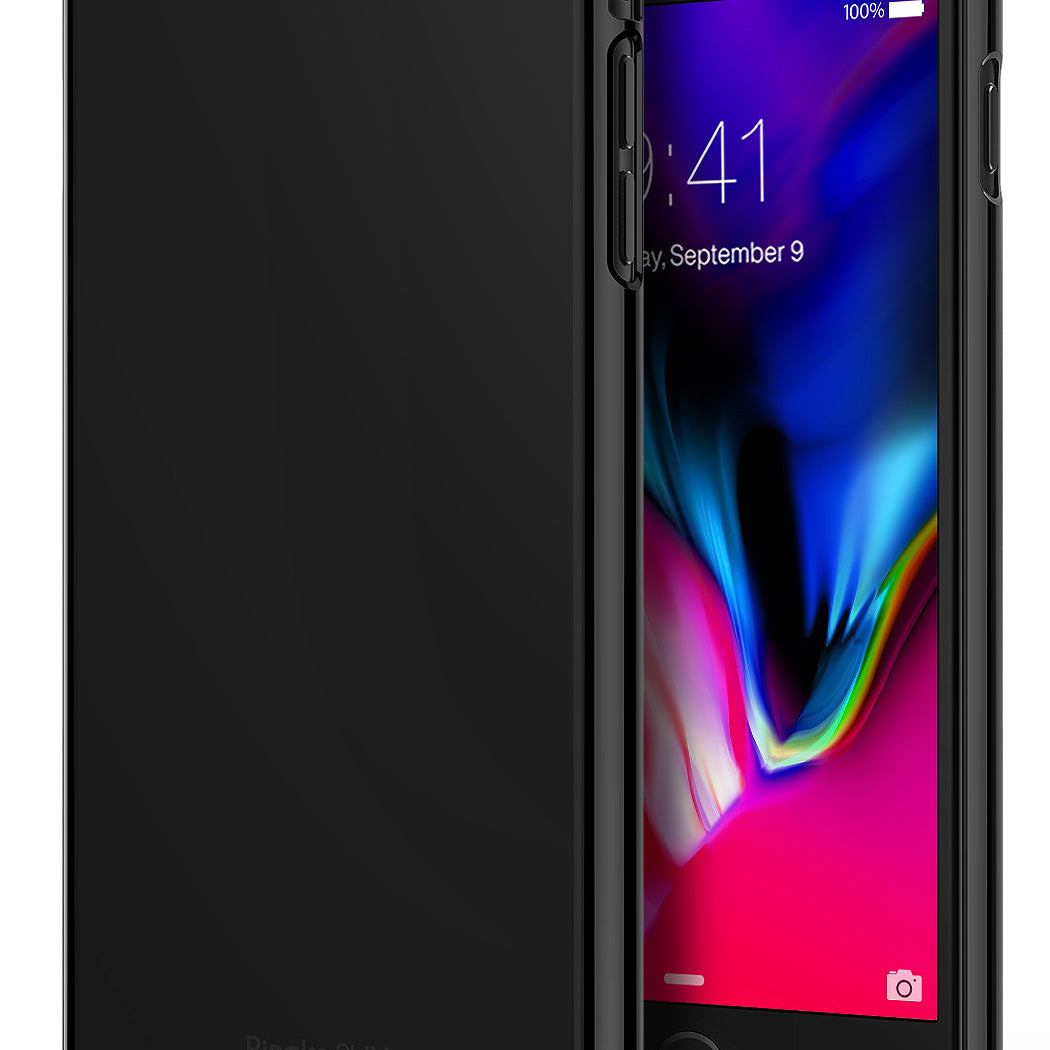 ringke slim hard pc thin case cover for iphone 7 plus 8 plus main gloss black