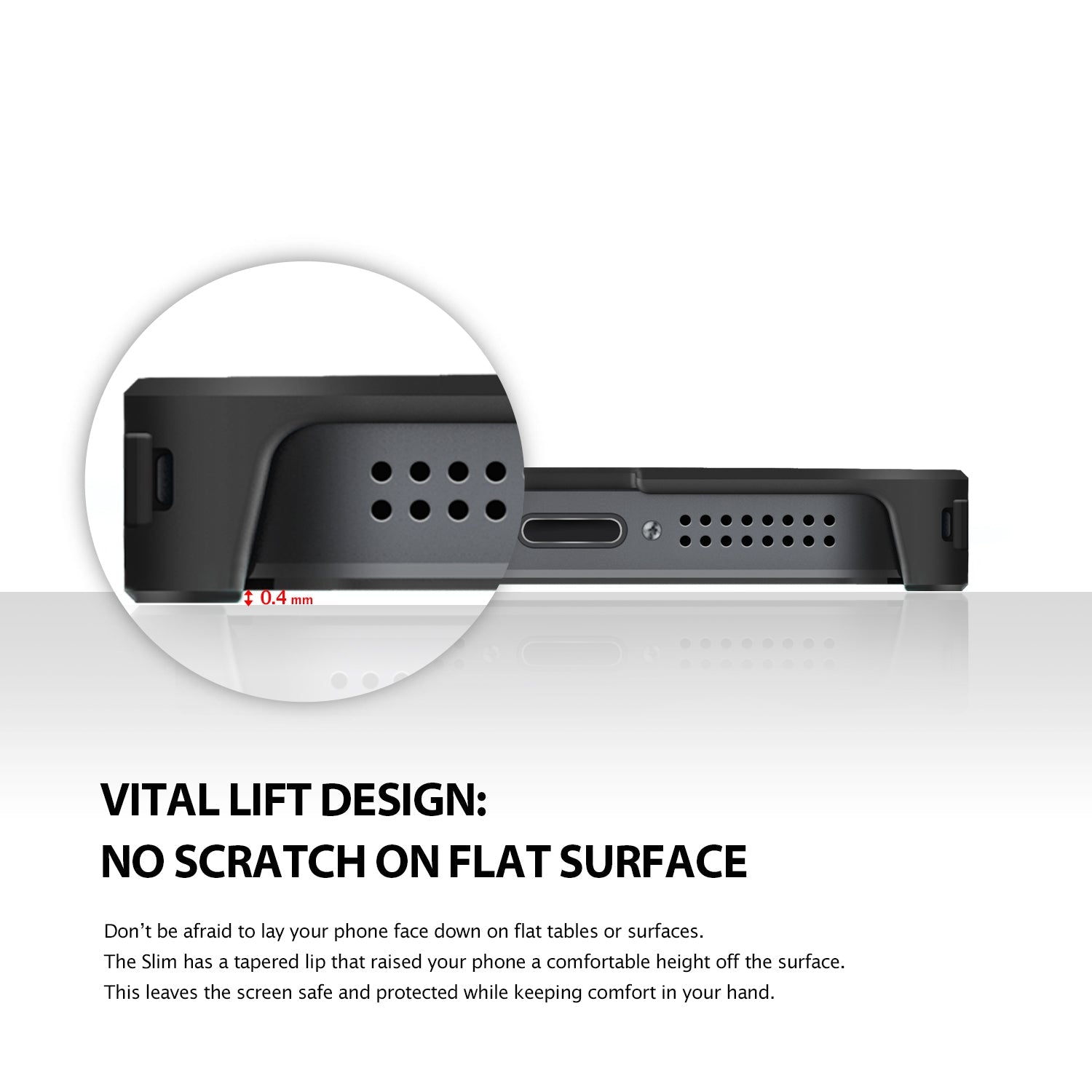 ringke slim lightweight hard pc thin case cover for iphone se 5s 5 main bottom view