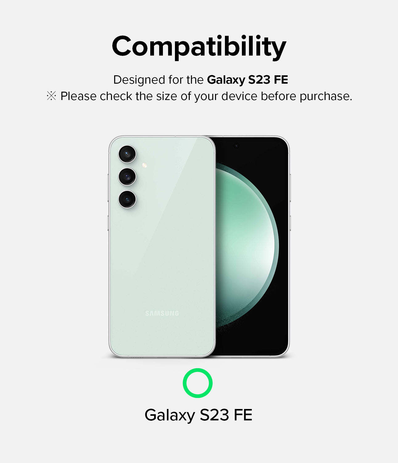 Galaxy S23 FE Screen Protector | Full Cover Glass - 2 Pack - Compatibility. Designed for the Galaxy S23 FE