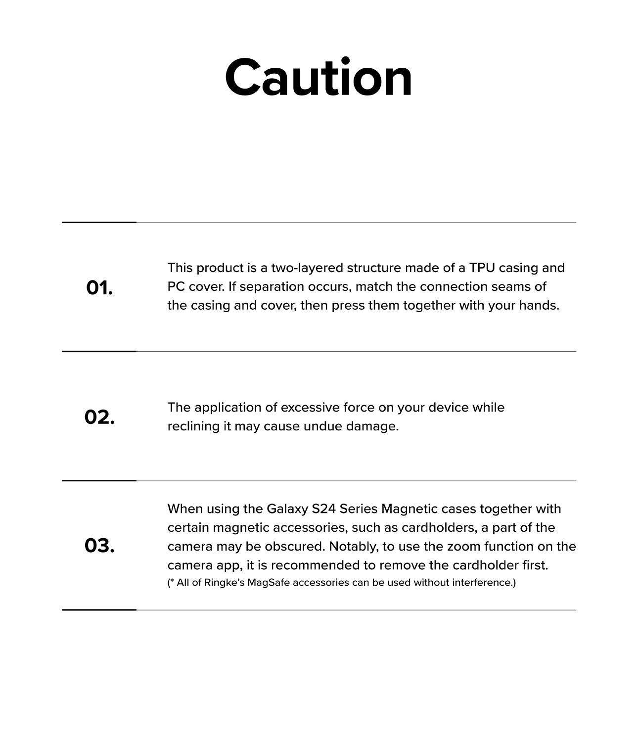 Galaxy S24 Ultra Case | Alles - Caution