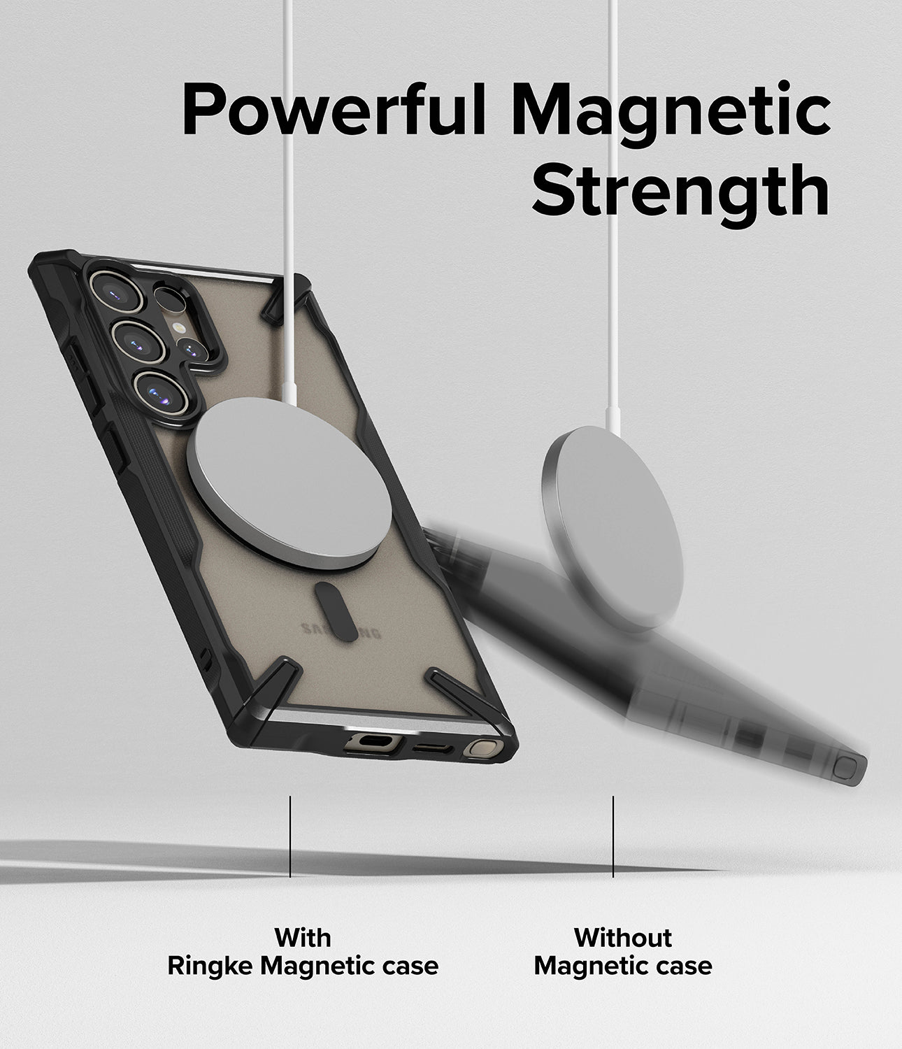 Galaxy S24 Ultra Case | Fusion-X Magnetic Matte - Powerful Magnetic Strength.