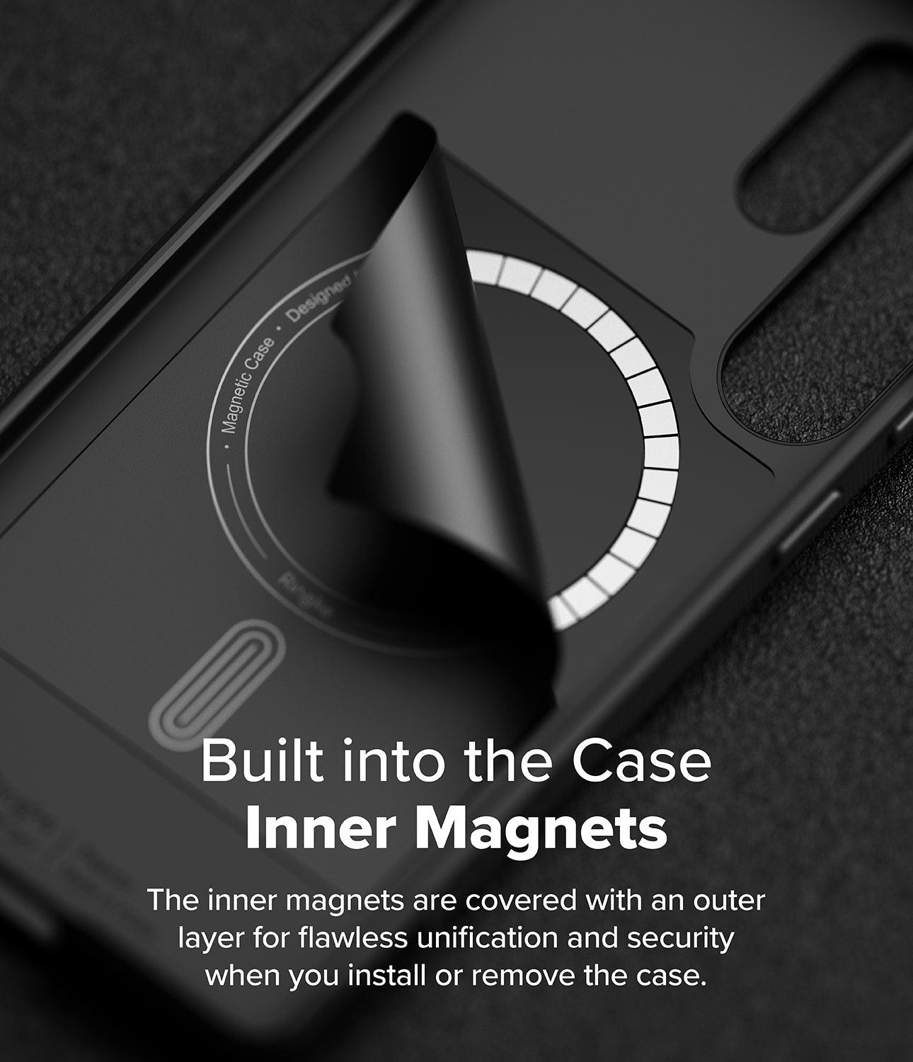 Galaxy S25 Ultra Onyx Magnetic | Built into the Case Inner Magnets