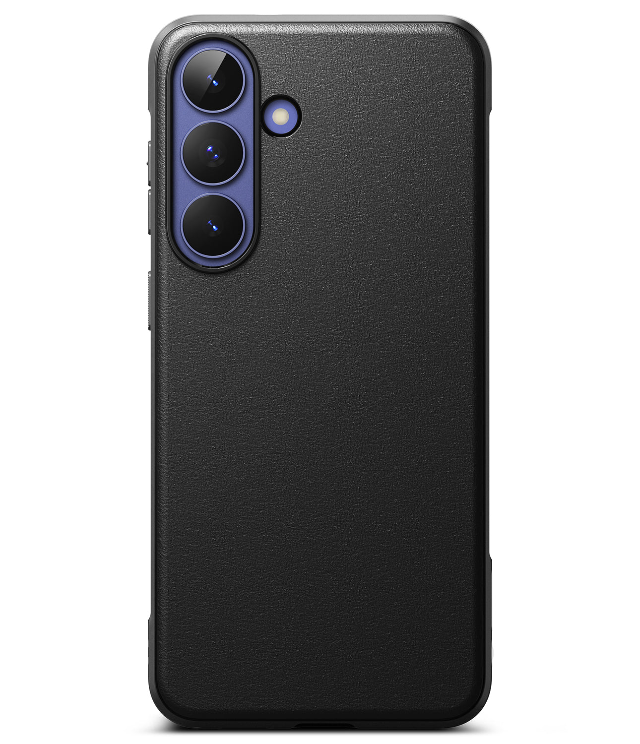 Galaxy S26 FE Case | Onyx - A black textured phone case with a raised camera bumper, shown on a smartphone against a plain white background.