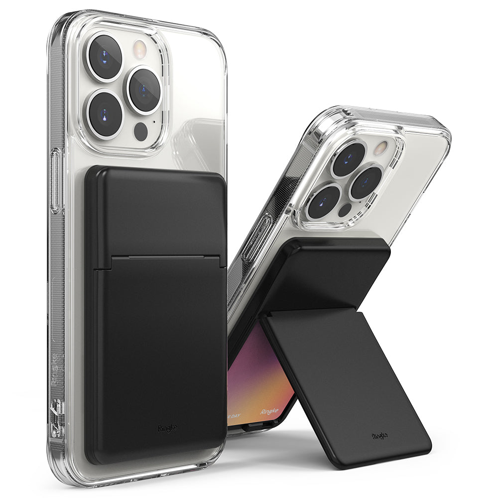Stand Slot Card Holder - Black