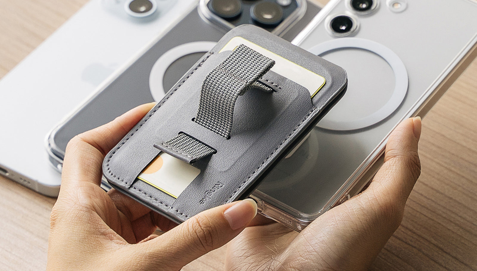 Card Holder | Stand Grip Magnetic Card Holder Wallet