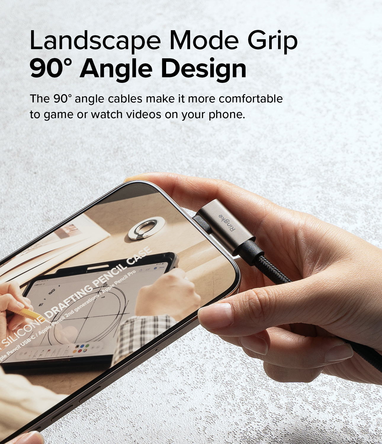 Landscape Mode Grip 90 Angle Design