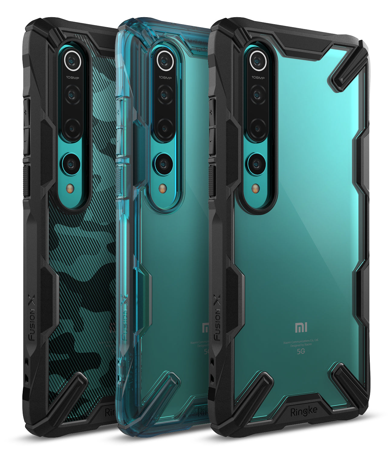 xiaomi mi 10 case, mi 10 pro case, ringke fusion-x cover
