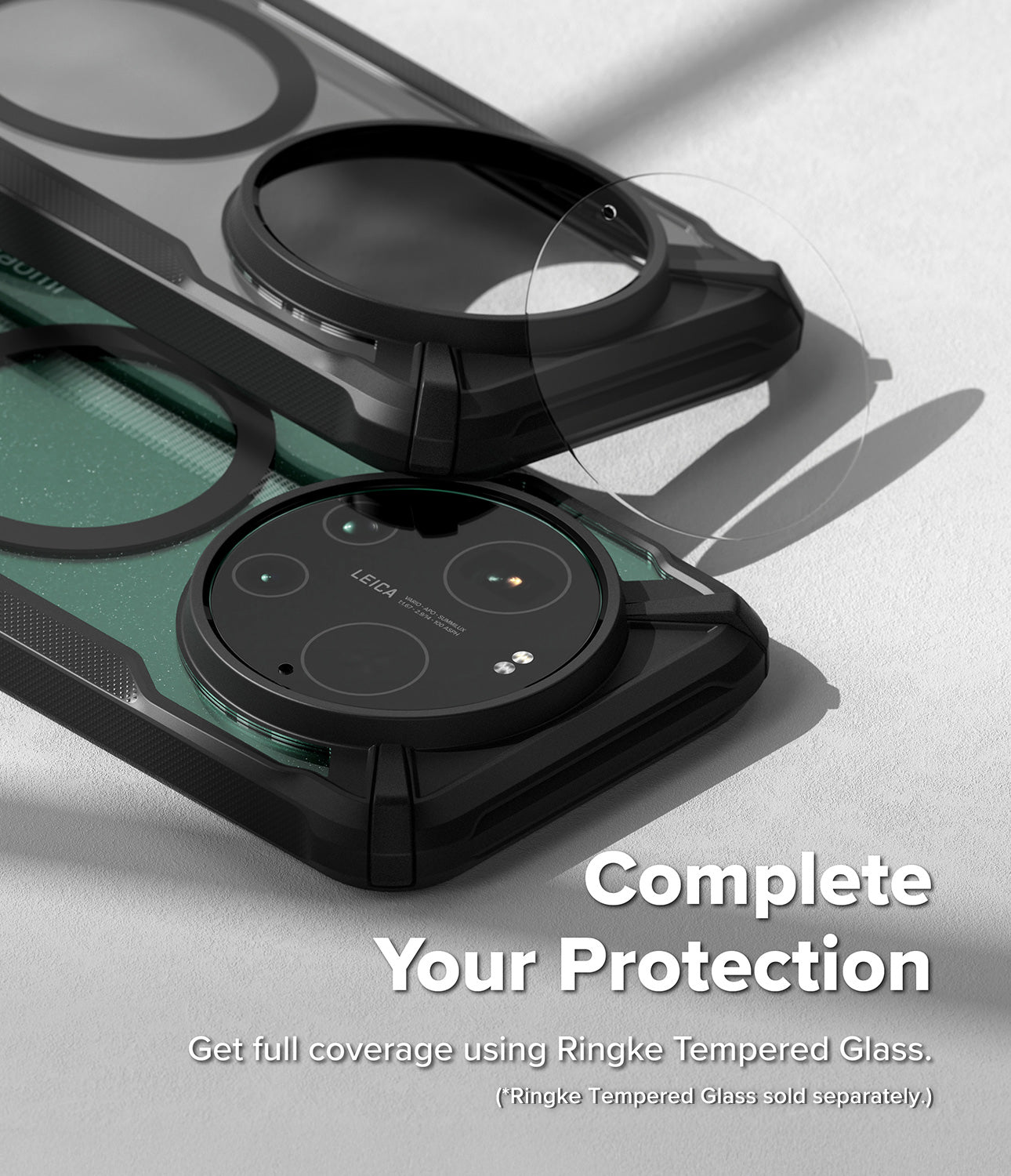Xiaomi 17 Ultra Case | Fusion-X Magnetic - Protective phone case with a circular camera cutout and tempered glass lens.